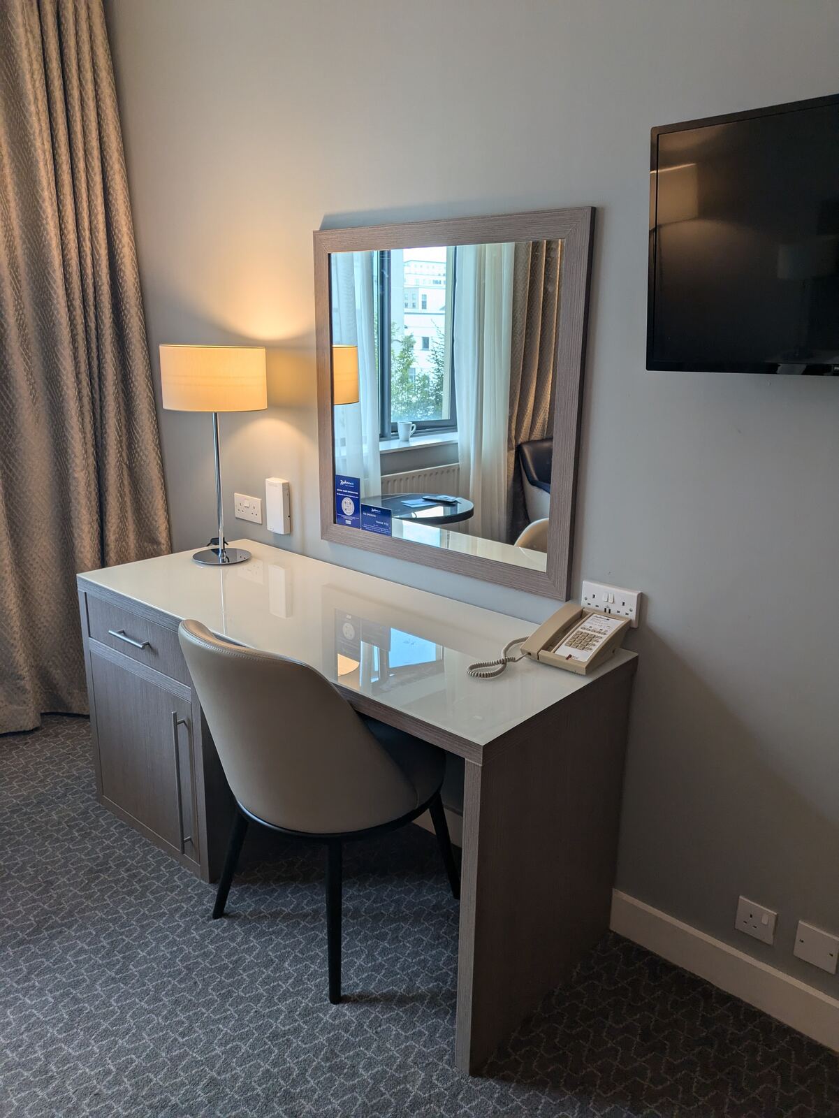 Radisson Blu Letterkenny desk after wrap